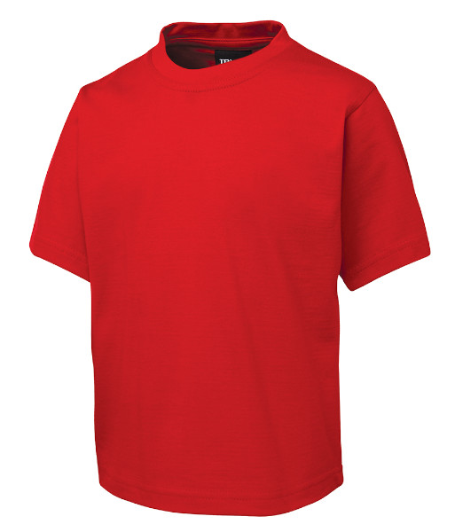 1KT JB’s Kids Cotton Tee, Red, Sizes 2 to 14