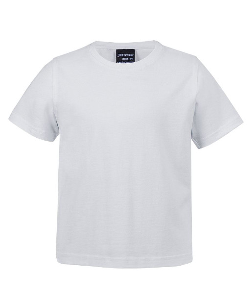 1KT JB’s Kids Cotton Tee, White, Sizes 2 to 14