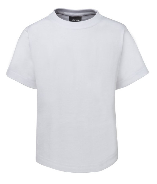 1KT JB’s Kids Cotton Tee, White, Sizes 2 to 14