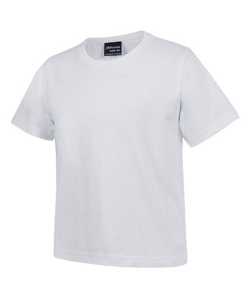 1KT JB’s Kids Cotton Tee, White, Sizes 2 to 14