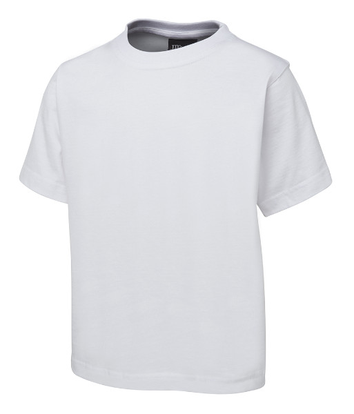 1KT JB’s Kids Cotton Tee, White, Sizes 2 to 14