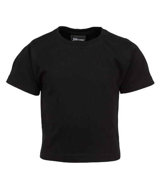 1T1 JB’s Infant Cotton Tee, Black, Sizes 00 to 1