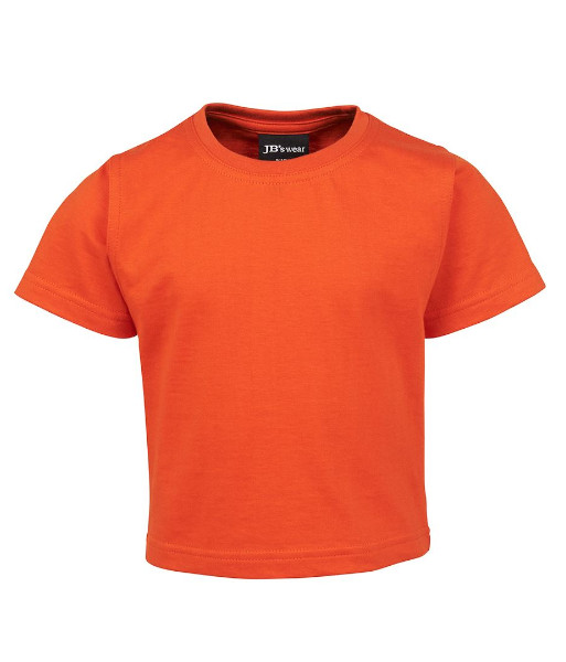 1T1 JB’s Infant Cotton Tee, Orange, Sizes 00 to 1