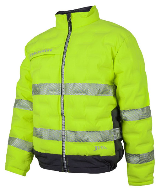 6DGJ JB’s Hi Vis Day/Night Graphene Puffer Jacket, Lime/Charcoal, XS to 5XL