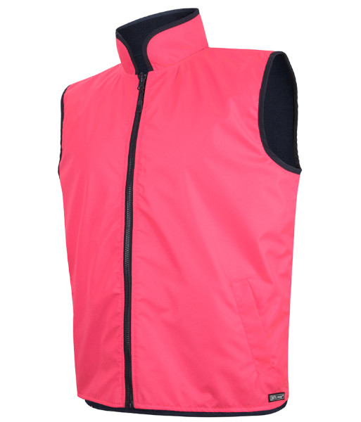 6HRV JB’s Hi Vis Day Only Reversible Vest, Pink/Navy, Sizes 2XS to 5XL