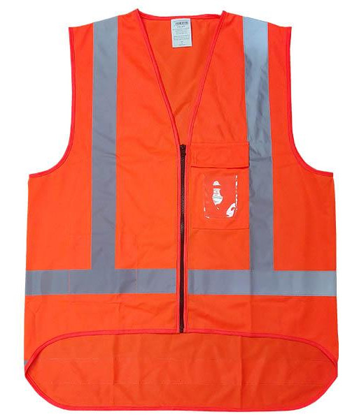HVDNX pH7 TTMC-22 X-Back Zipped Vest, Orange, Size M to 6XL