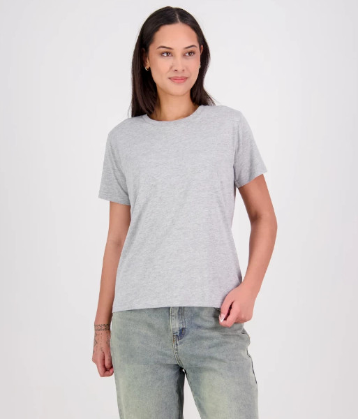 T203 Cloke Womens Silhouette Tee V2, Grey Marle, Sizes 8 to 22