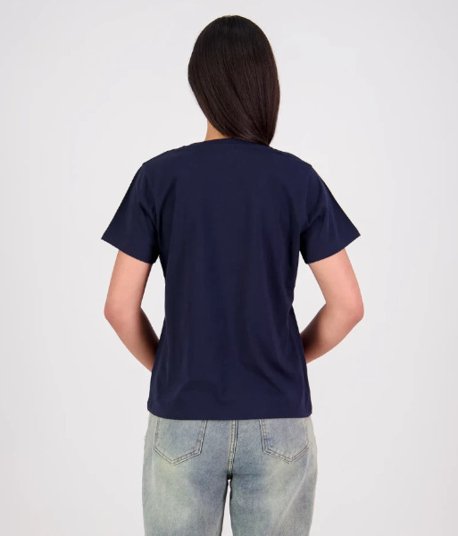 T203 Cloke Womens Silhouette Tee V2, Navy, Sizes 8 to 22
