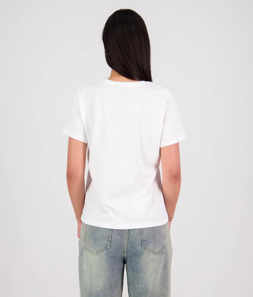 T203 Cloke Womens Silhouette Tee V2, White, Sizes 8 to 22