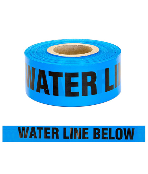 BW Esko High Quality PE Trench ‘WATER LINE BELOW’ Warning Tape, 75mm x 250m