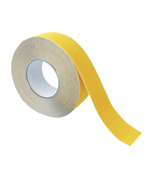 SI-GT Esko Grit Tape, Self-Adhesive Anti-Slip Abrasive Tape, Yellow, 50mm x 18m