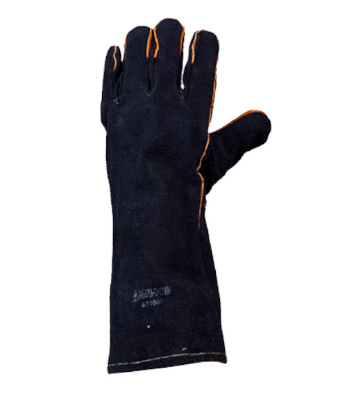 671000 Safe-T-Tec Black-Gold Welder Gloves, Sizes OSFA (sold per 12 pairs)