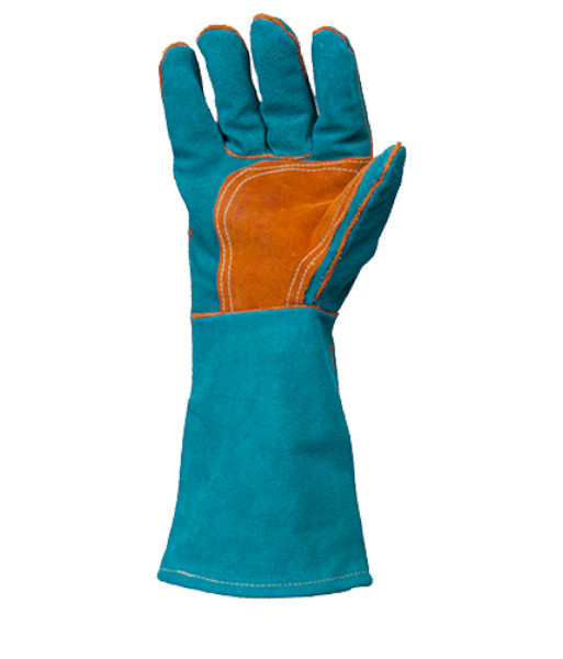 671003 Safe-T-Tec Green-Gold Welder Gloves, Sizes OSFA (sold per 12 pairs)