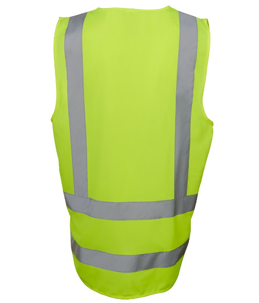 6DNDV JB’s Hi Vis Day/Night Drop Tail H Pattern Vest, Lime, 2XS to 6XL/7XL