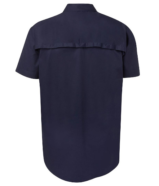 6WSLS JB’s Short Sleeve 150gsm Cotton Work Shirt, Navy, Sizes 2XS to 5XL