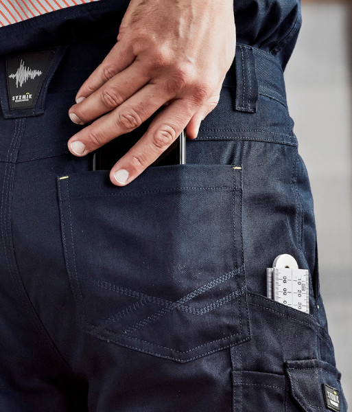 ZP145S Syzmik Mens Summer Cargo Pant (Stout), Navy, Sizes 87S to 132S