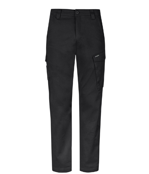 ZP230 Syzmik Mens Essential Stretch Cargo Pant, Black, Sizes 72R to 132R