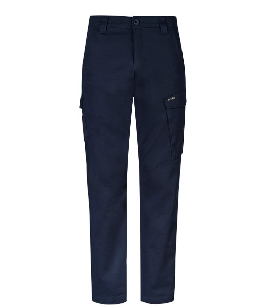 ZP230 Syzmik Mens Essential Stretch Cargo Pant, Navy, Sizes 72R to 132R