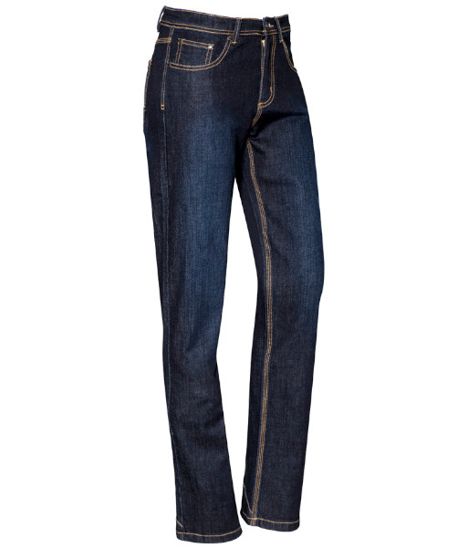 ZP707 Syzmik Womens Stretch Denim Work Jean, Blue Denim, Sizes 4 to 24