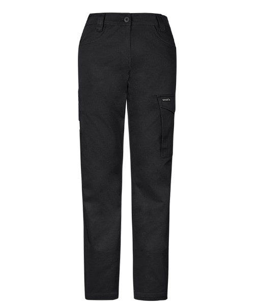 ZP730 Syzmik Womens Essential Basic Stretch Cargo Pant, Black, Sizes 4 to 24