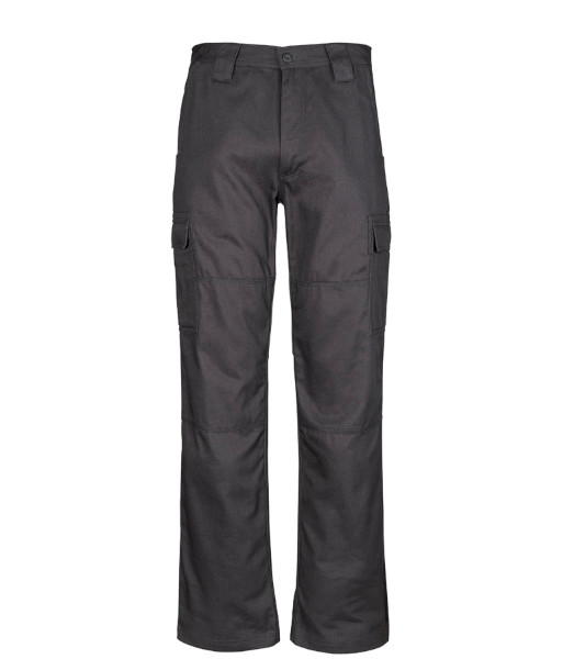ZW001S Syzmik Mens Midweight Drill Cargo Pant (Stout), Charcoal, Sizes 87 to 132