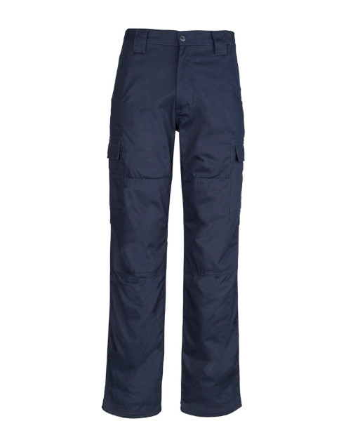ZW001S Syzmik Mens Midweight Drill Cargo Pant (Stout), Navy, Sizes 87 to 132