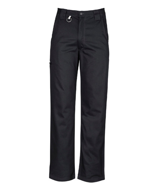 ZW002 Syzmik Mens Plain Utility Pant, Black, Sizes 72 to 132