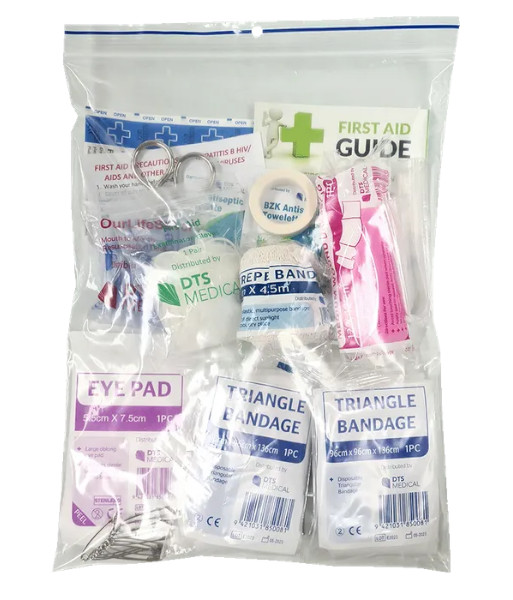 FAKRFQSI Lone Worker Economy Soft Pack First Aid Kit – Refill Only