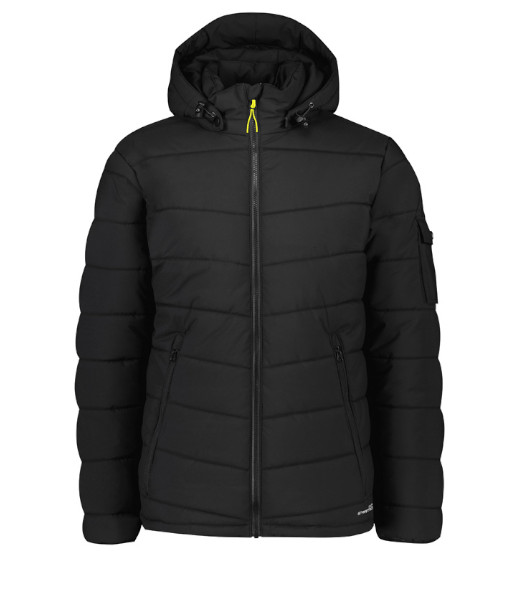 ZJ240 Syzmik Unisex Streetworx Hooded Puffer Jacket, Black, Sizes 2XS to 7XL