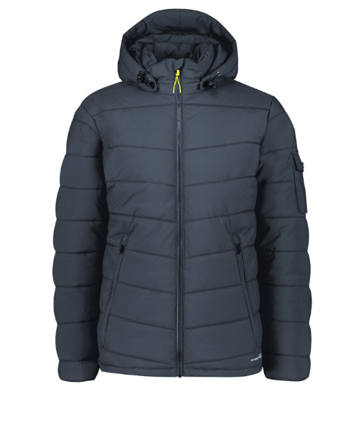 ZJ240 Syzmik Unisex Streetworx Hooded Puffer Jacket, Charcoal Blue, Sizes 2XS to 7XL