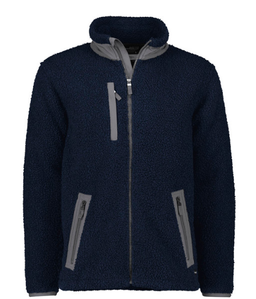 ZT285 Syzmik Unisex Streetworx Full Zip Sherpa Fleece, Navy, Sizes 2XS to 7XL