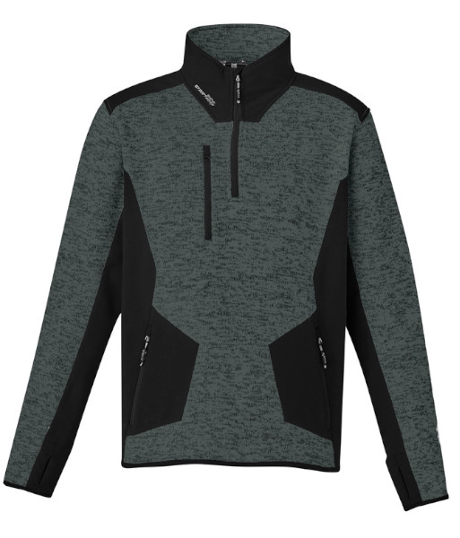 ZT380 Syzmik Unisex Streetworx Reinforced Knit 1/2 Zip Pullover, Gunmetal, Sizes 2XS to 7XL