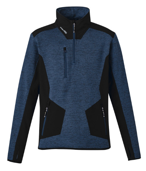 ZT380 Syzmik Unisex Streetworx Reinforced Knit 1/2 Zip Pullover, Navy, Sizes 2XS to 7XL
