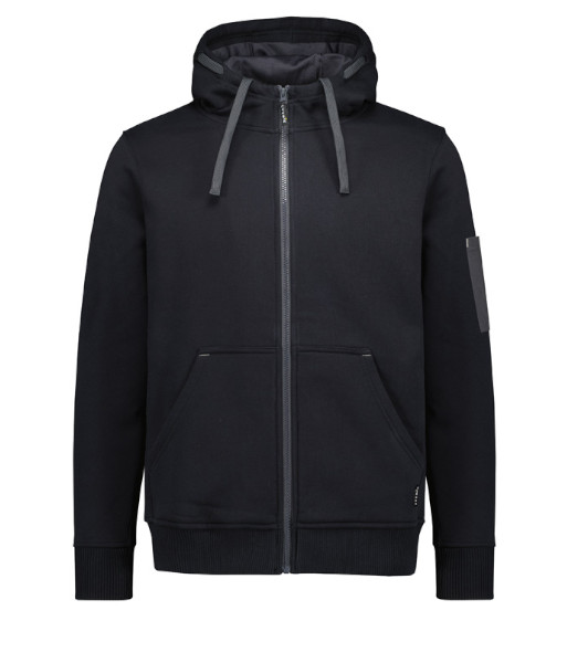 ZT468 Syzmik Unisex Zip Front Multi-Pocket Hoodie, Black/Charcoal, Sizes 2XS to 7XL