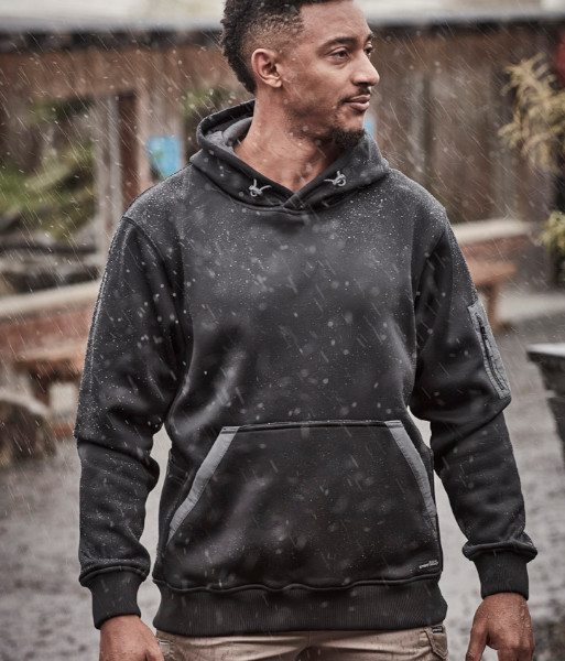 ZT667 Syzmik Unisex Water Resistance Hoodie, Black, Sizes 2XS to 7XL