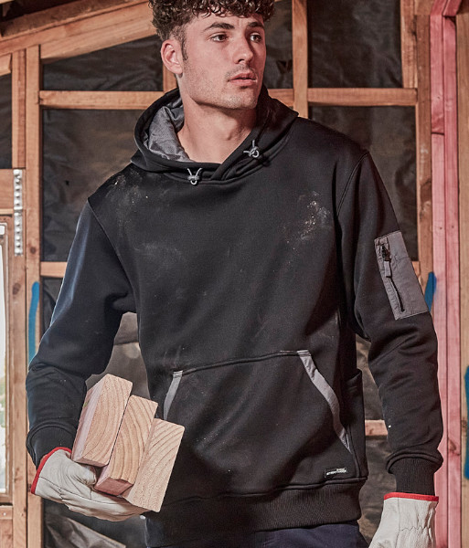 ZT667 Syzmik Unisex Water Resistance Hoodie, Black, Sizes 2XS to 7XL
