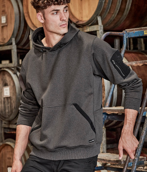 ZT667 Syzmik Unisex Water Resistance Hoodie, Charcoal Marle, Sizes 2XS to 7XL