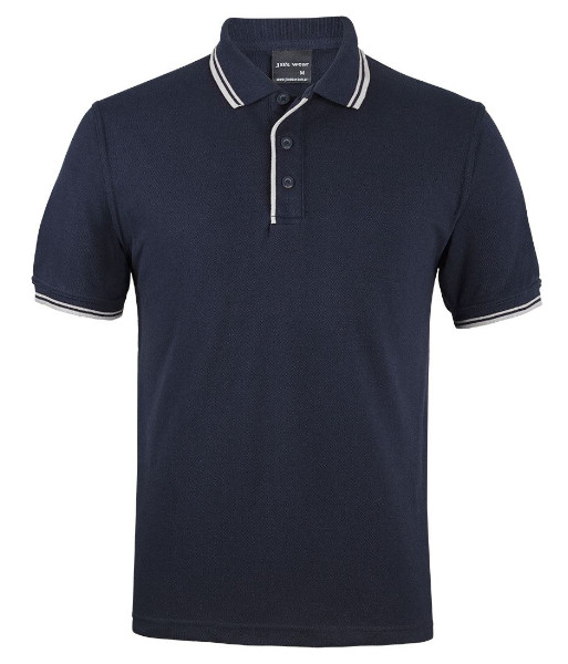 2CP JB’s Contrast Polo, Navy/White, Sizes 3XS to 5XL