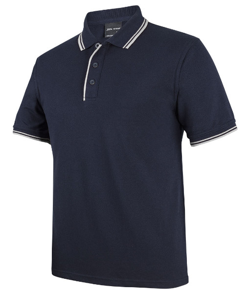 2CP JB’s Contrast Polo, Navy/White, Sizes 3XS to 5XL