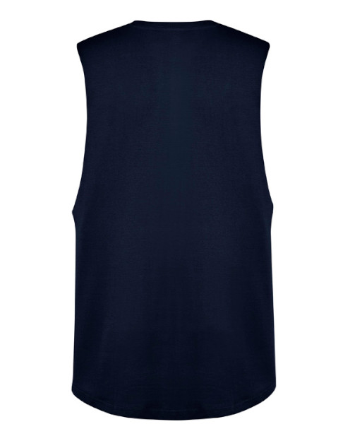 ZH137 Syzmik Mens Streetworx Sleeveless Tee, Navy, Sizes XS to 5XL