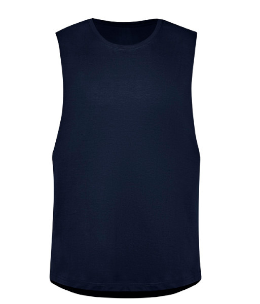 ZH137 Syzmik Mens Streetworx Sleeveless Tee, Navy, Sizes XS to 5XL
