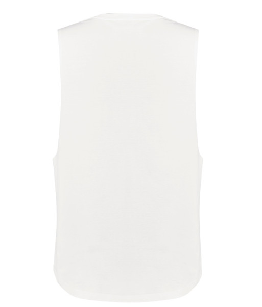 ZH137 Syzmik Mens Streetworx Sleeveless Tee, White, Sizes XS to 5XL