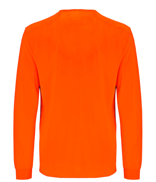 ZH390 Syzmik Mens Hi Vis Day Only Long Sleeve Tee, Orange, Sizes 2XS to 7XL