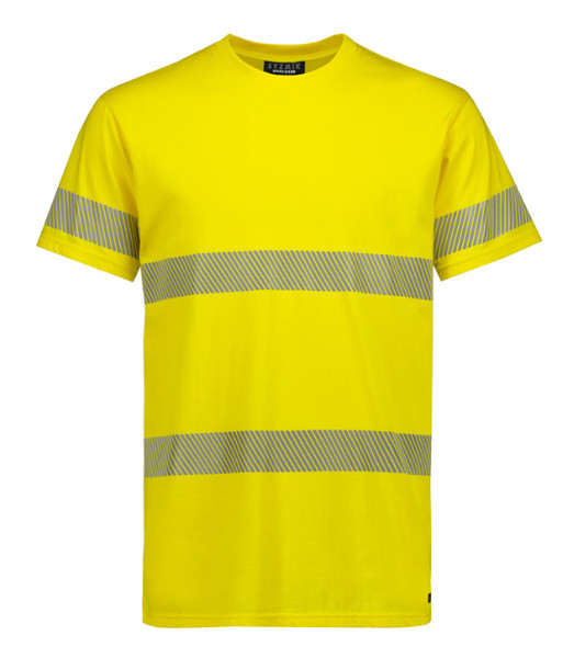 ZH510 Syzmik Mens Hi Vis Day/Night Segmented Tape Cotton Tee Shirt, Yellow, Sizes 2XS to 7XL