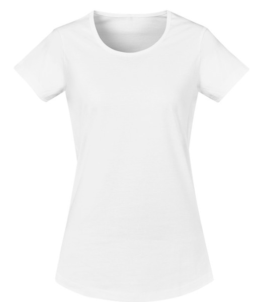 ZH735 Syzmik Womens Streetworx Tee, White, Sizes XS to 2XL