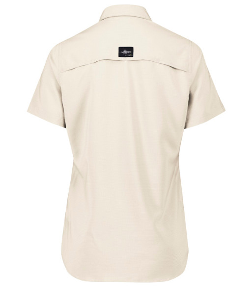 ZW765 Syzmik Womens Outdoor Short Sleeve Shirt, Sand, Sizes 6 to 24