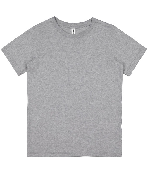 X1001K Goodmates Kids Basic Short Sleeve Cotton Tee, Grey Marle, Sizes 4 to 8