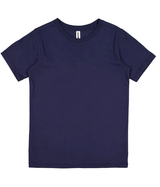 X1001K Goodmates Kids Basic Short Sleeve Cotton Tee, Ink, Sizes 4 to 8