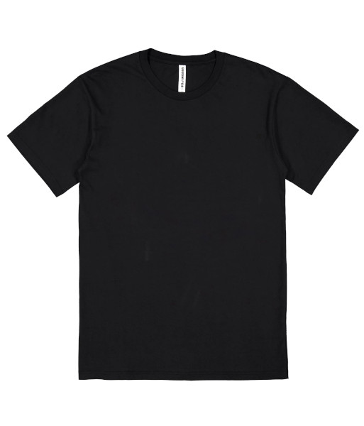 Z1001M Goodmates Mens Basic Short Sleeve Cotton Tee, Black, Sizes S to 5XL