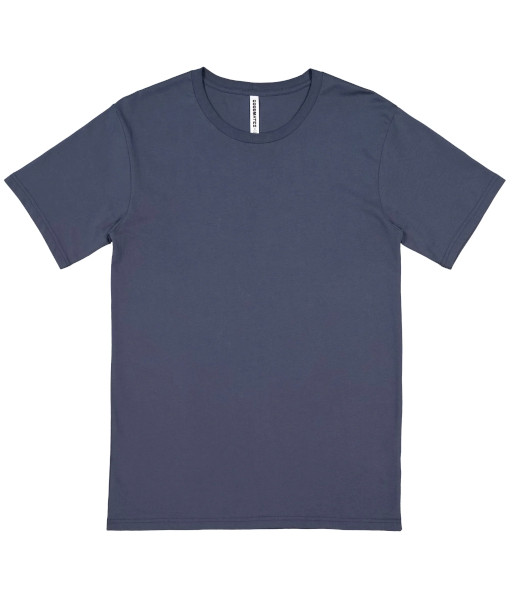 Z1001M Goodmates Mens Basic Short Sleeve Cotton Tee, Steel Blue, Sizes S to 5XL
